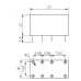 Dpdt 48V 2A Pcb mount Relay [RELE TDS4802D (TDS-4802D) 48VDC SH LE GRAND]