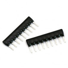 5pcs: 10K ohm - 9pin (Resistance Network) [SIP-9]