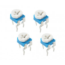 4pcs: 200 ohm Preset Cermet (200e / 200r) [201] [RM065] Variable Resistor