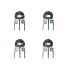 4pcs: Vertical Preset 10K Ω (ohm) Variable Resistor - 0.1W (Metal)