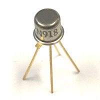 2N918 Bipolar - RF Transistor, NPN, 15 V, 600 MHz, 300 W, 50 mA, TO-72