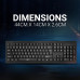 Ant Value FKBRI01 Ultra-Slim USB Wired Keyboard for PC Mac Water-Resistant Silent Typing