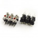 AV Connector RCA Socket For Audio Video Microphone Plug 6-pin Shielded Horizontal - PCB Mount