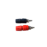 BTI-15, Terminal, Panel Mounting, 15A, 250VAC, C-DOT Connector Pair (Black & Red)