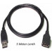 USB Extension 5M - USB Male to Female Cable  [High quality]