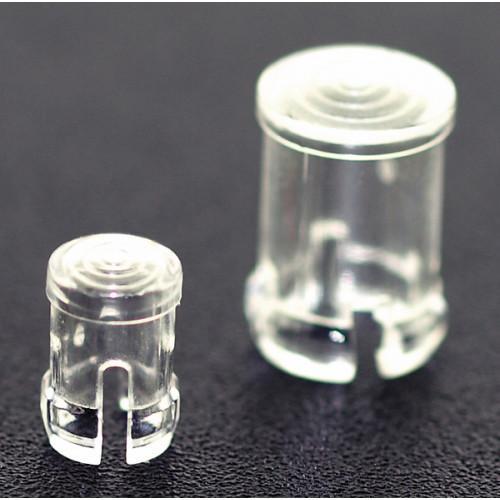 LED Cap 5mm - transparent plastic (Pack of 5) : Buy Online Electronic  Components Shop, Price in India 