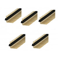 5pcs: 1x12 pin break-away Headers [2.54mm] (BERG strip) Right angle male Headers - 12pins