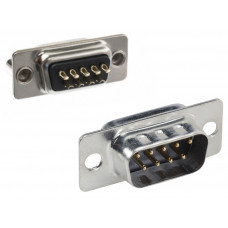 DB9 Male Connector (9 pin) - Soldering Connector Straight [Industrial Quality]
