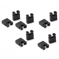 10pcs : Jumper (Header) 2pin Short Circuit cap connector (2.54mm)