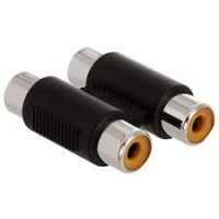 2RCA Female to 2RCA Female Coupler Connector Audio Video Adapter (2RCA to 2RCA Female)