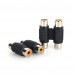 2RCA Female to 2RCA Female Coupler Connector Audio Video Adapter (2RCA to 2RCA Female)