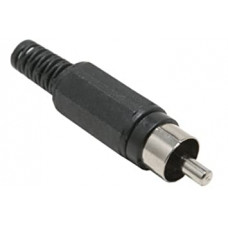 RCA Plug Plastic (Male) - Black