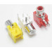 1 RCA WHITE PCB Panel Mount Socket Female Jack Audio Video AV Connector (white) [Pack of 3]