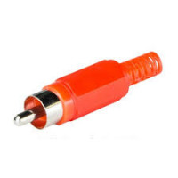 RCA Plug Plastic (Male) - Red