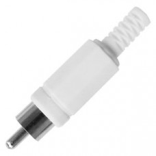 RCA Plug Plastic (Male) - White