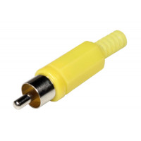 RCA Plug Plastic (Male) - Yellow