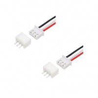 3pin Polarized Male + FEMALE set - Header Wire : Relimate Connector (3 pin RMC / JST -2.54 mm)