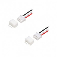 3pin Polarized Male + FEMALE set - Header Wire : Relimate Connector (3 pin RMC / JST -2.54 mm)