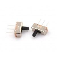 2pcs: PCB Mount 3 pin Mini Slide Switch (8.6mm) vertical - SPDT [Pitch: 0.1" / 2.5mm] 0.3A