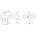 2pcs: PCB Mount 3 pin Mini Slide Switch (8.6mm) vertical - SPDT [Pitch: 0.1" / 2.5mm] 0.3A