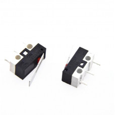 2pcs : Miniature Micro Bump Switch - SPST Snap Action with Lever (Mouse Switch)