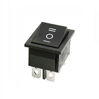 DPDT on-off-on Rocker Switch (16A) 250V AC - 6pin