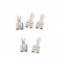 5pcs: Electrical Crimp Connector / Wire Terminal / Battery Clip - Female Spade - 6.35mm