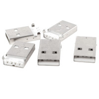USB A 2.0 Male Plug Connector / SMD SMT jack mount type (180 degree 4pin) [High Quality]