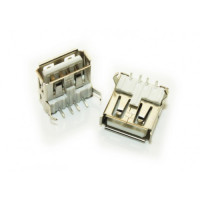 2pcs: USB A 2.0 Female connector / pcb type Standard Socket [High Quality]