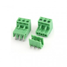 2set: 3 pin - XY2500 /ZB2500 Male & FeMale Pluggable Terminal Connector Right Angle-Pitch 5.08mm