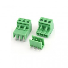 2set: 3 pin - XY2500 /ZB2500 Male & FeMale Pluggable Terminal Connector Right Angle-Pitch 5.08mm