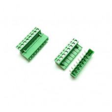 8 Pin XY2500 / ZB2500 Male & FeMale Pluggable Terminal Connector Right Angle -Pitch 5.08mm