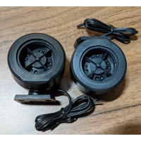 Car Audio Tweeter 120Watts ROUND 90 degree - Piezoelectric (Pack of 2) - DAPIC (original)