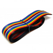 1 Meter :10 Core - Multicolor Flat Ribbon Cable (Rainbow) - High Quality
