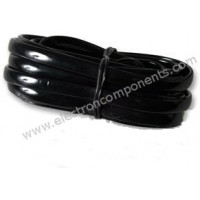 5 Meter x 1 Quantity: Cable - 4P4C Flat Straight Cable : 2line (4 wires) 100% copper 