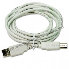 USB A to B Cable (USB 2.0 series data cable - printer cable)