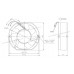 220V/240V AC Fan - 6" : Panel Cooling Fan REXORND/UNIVOLT