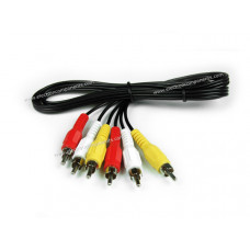 3RCA to 3RCA cable - Stereo Audio Video : 1.5m (High quality)