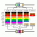 Group of 60 types of Resistors - 1/4 Watts (each pack of 10) - Set of Resistors (Assorted)